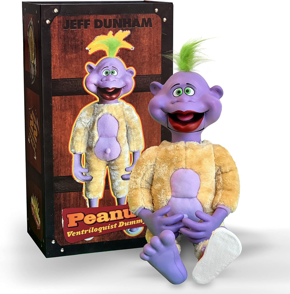 Jeff Dunham - 22" Peanut Ventriloquist Dummy | Perfect Puppet Gift for Performing and Collection