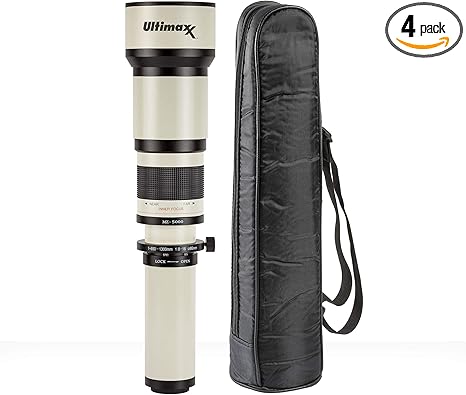 Ultimaxx 650-1300mm Aluminum Manual Zoom Lens