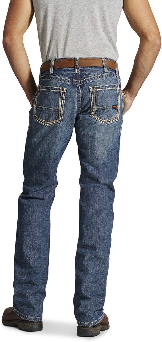 Ariat Men's FR M4 Relaxed Boundary Boot Cut Jean Size 36x36
