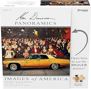 Images of America Puzzles - Hollywood Dreams 504-piece Puzzle and Measures 25″ x 9 1/2″ Once Completed! Brand: Pressman(New Open Box)