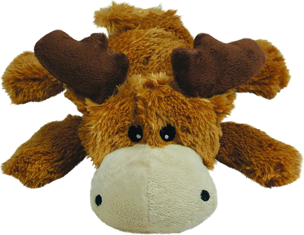 KONG Cozie Marvin Moose - Cute Dog Plush Toy for Indoor Play - Soft Chew Toy & Snuggle Buddy - with Squeaker, Durable Design & Minimal Stuffing - for Small/Medium Dogs