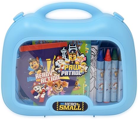 UPD Coloring and Activity Carry Case, Includes Jumbo Crayons, Stickers, Mess Free Crafts, Doodle Pad, Reuse Me Stickers, for Toddlers, Boys and Kids