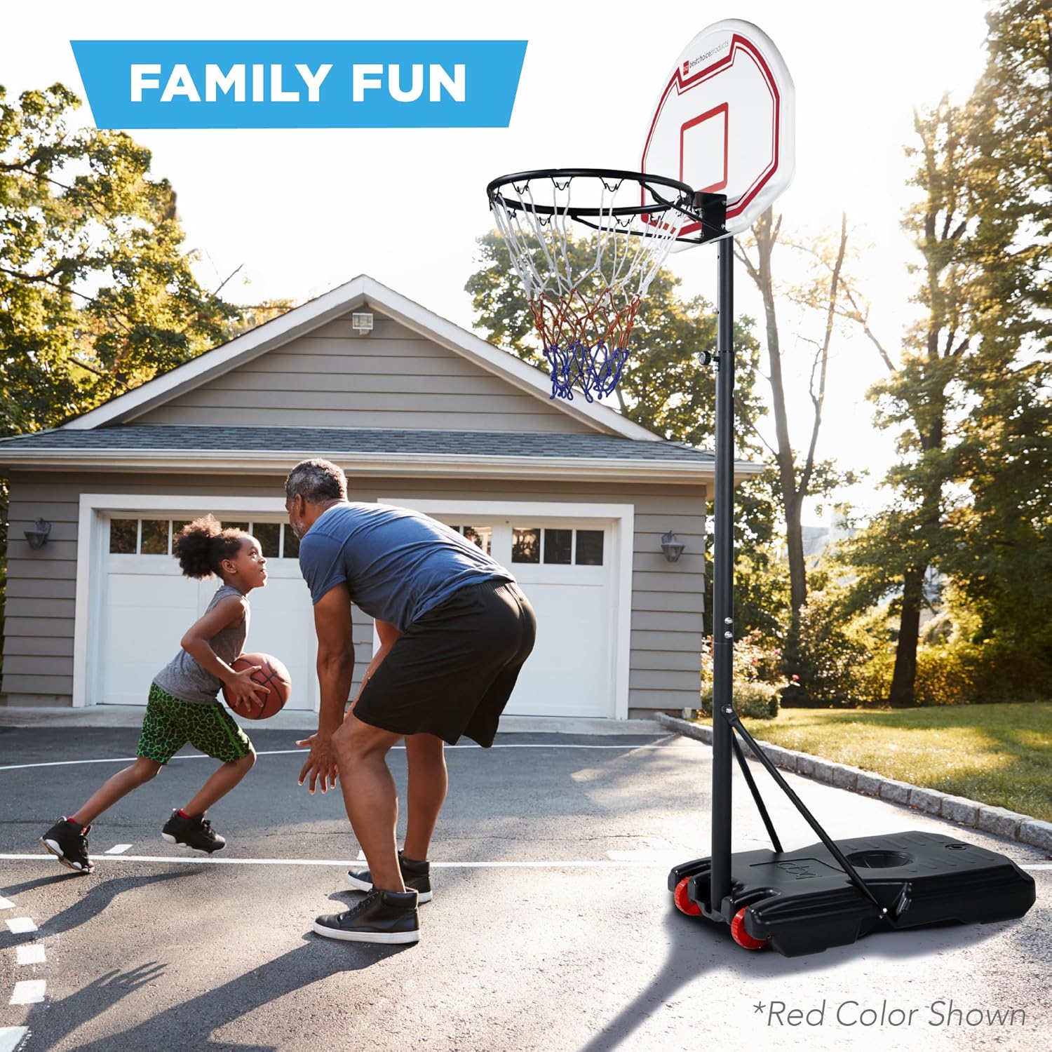 Best Choice Products Kids Height-Adjustable Basketball Hoop