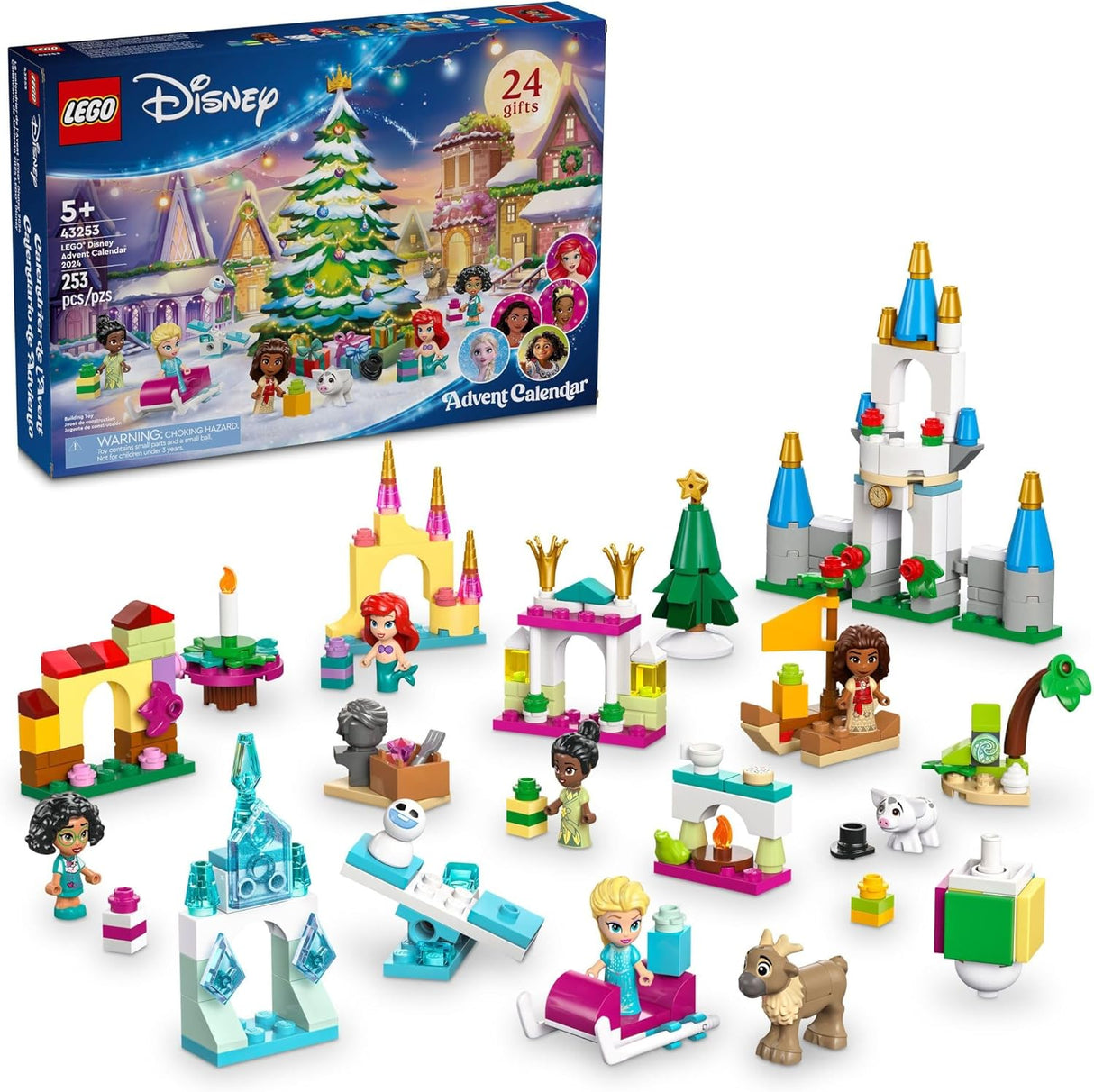 LEGO Disney Advent Calendar 2024 for Kids - Christmas Advent Calendar 43253