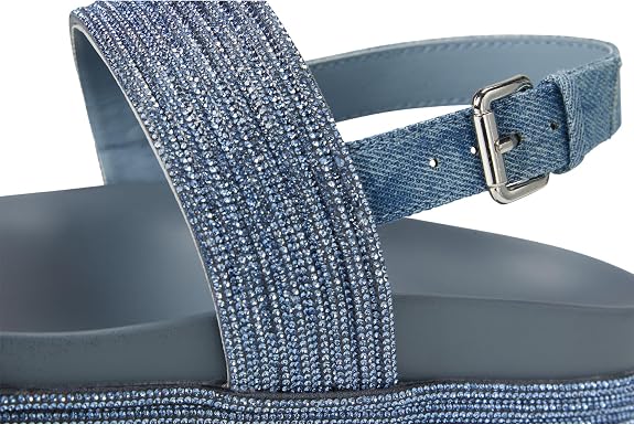 Kenneth Cole New York Women's Debra Sandal - Denim Crystal - Size 6.5