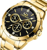 CHENXI Gold Wrist Watch Men Watches Top Brand Luxury Fashion Golden Quartz Wristwatch (OPEN BOX)