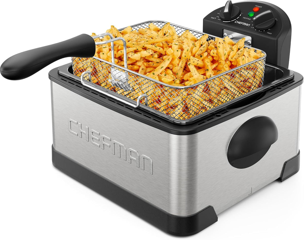 Chefman 4.5 Liter Deep Fryer w/Basket Strainer, XL Jumbo Size