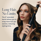 Bio Ionic Long Barrel Styler,Curling Iron with Moisture Heat Technology & NanoIonic MX, Verstatile Curling Wand