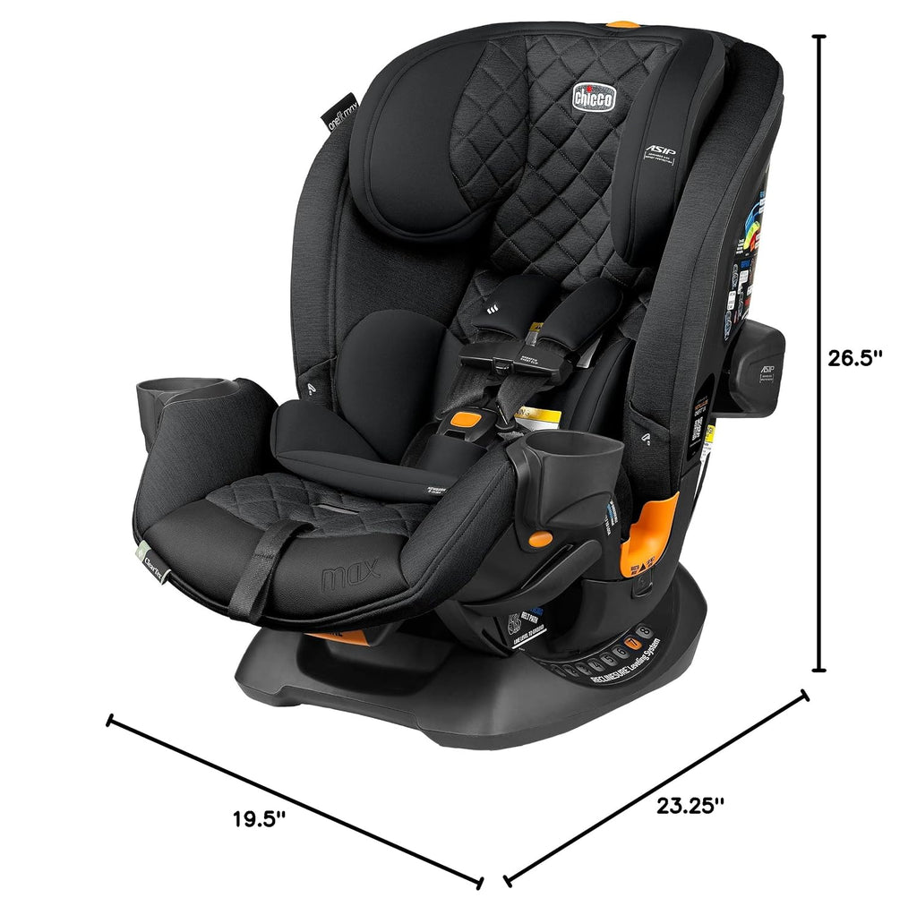 Chicco OneFit Max Convertible Booster Car Seat, LeverLock, 5-100 lbs.