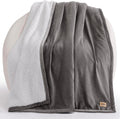 UGG Bliss Throw Blanket Plush Soft Fleece Fluffy Blanket , 50-inch x 70-inch, Charcoal Grey