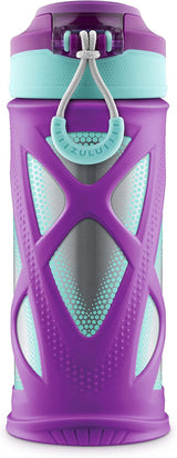ZULU ATHLETIC | Echo | High Performance Water Bottle | 12 oz. Purple and Teal