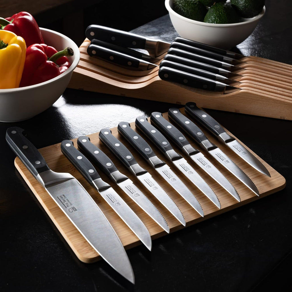Chef Craft Pro Series Knives, 9 Piece Set, Stainless Steel