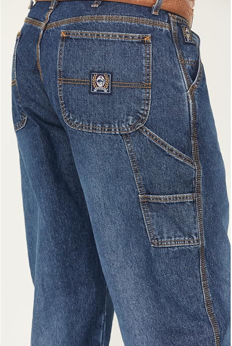 Cinch Men's Blue Vintage Label Utility Fit Tapered Loose Jeans -Size 40x38