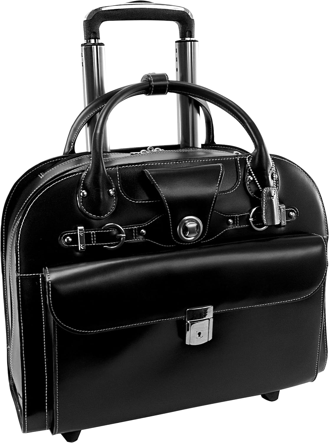 McKlein Limited Edition Laptop Briefcase, Black Leather (96315C)-New