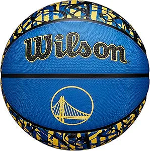 WILSON NBA Team Tribute Basketball - Size 7 - 29.5", Golden State Warriors (New, Open Box) *Damaged Box*