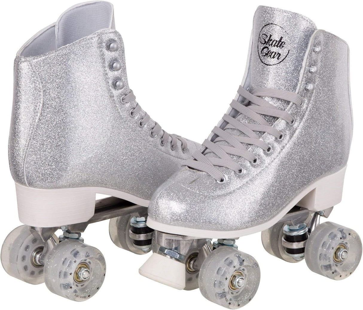 Skate Gear Sparkly Retro Quad Roller Skates Women's Size:7