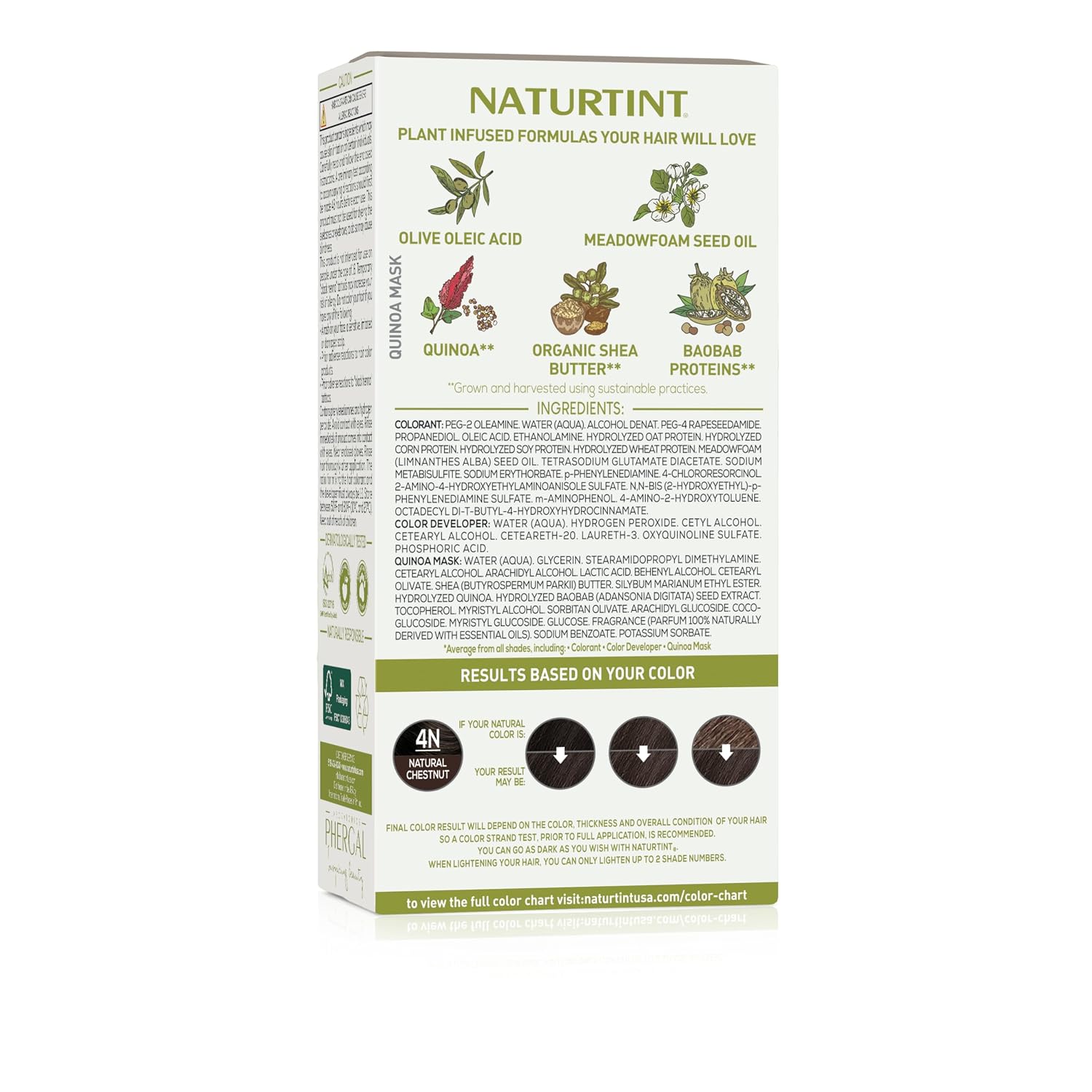 Naturtint 4N Natural Chestnut Permanent Hair Color (Pack of 1),