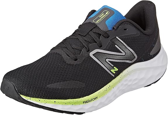 New Balance Men's Fresh Foam Arishi V4 Running Shoe, Black/Pixel Green/Cobalt, 13 X-Wide (Open Box)