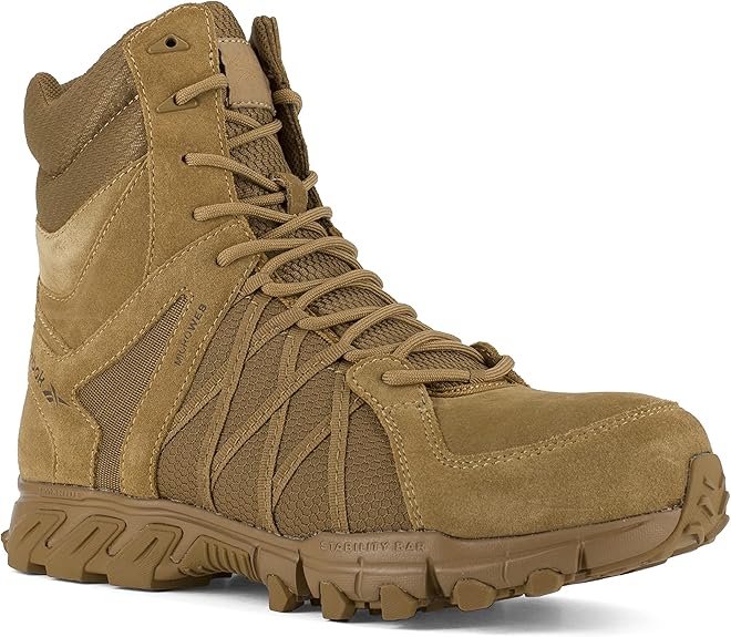Reebok Work Trailgrip Tactical 8" Side Zip Men's Boot Size 9M