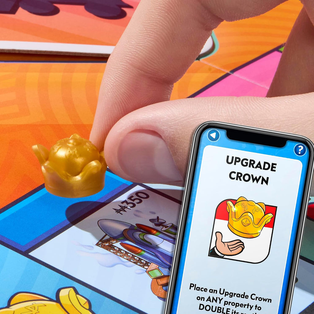 Monopoly App Banking Board Game| App-Enabled Game | Links to Smart Devices | Ages 8+ | 2 to 6 Players | 45 Mins. | Family Games for Kids