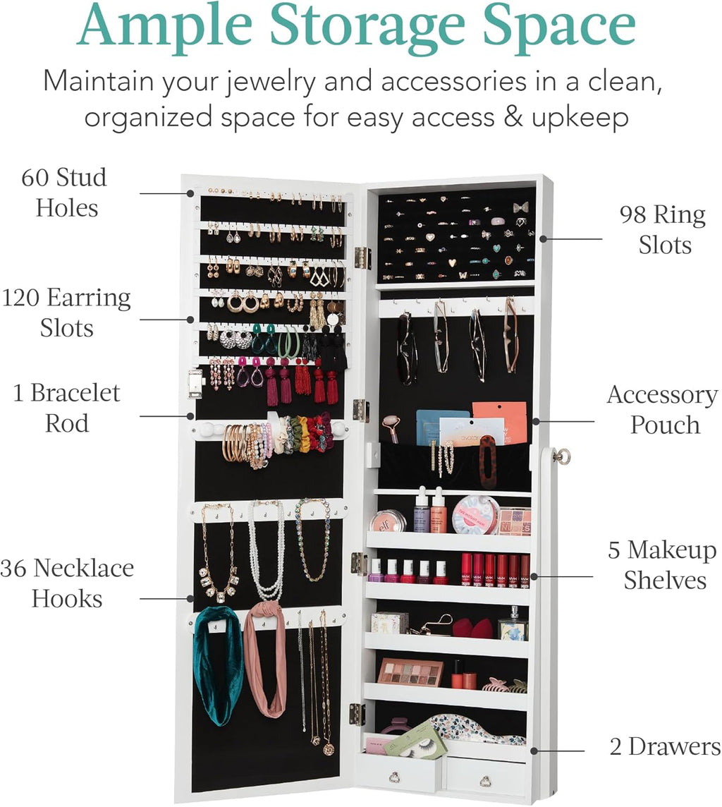 Full Length Freestanding Jewelry Mirror