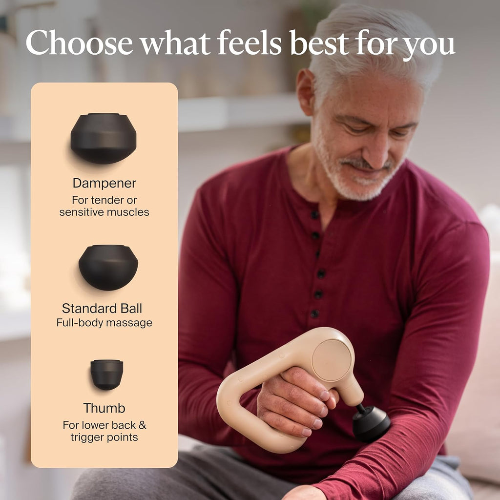 TheraGun Relief by Therabody - Easy-to-Use, Comfortable & Light Handheld Percussion Massage Gun
