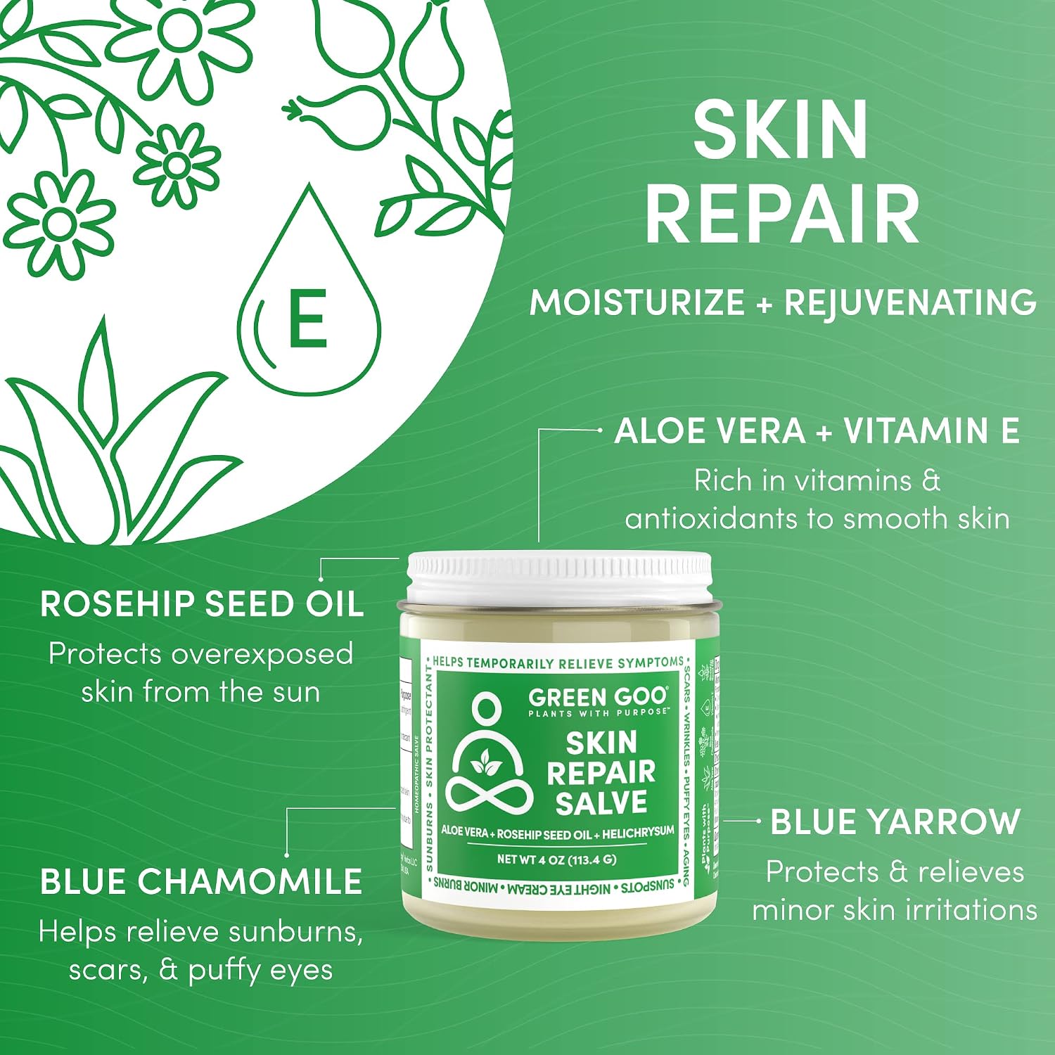 Green Goo Skin Repair Healing Salve - 4 Oz.