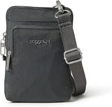 Baggallini Women's Securtex Anti-theft Activity Crossbody Bag - Charcoal