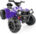 BCP 12V Kids Ride-On 4-Wheeler Quad ATV Car w/ 2.4mph Max, Bluetooth, Headlights, Purple