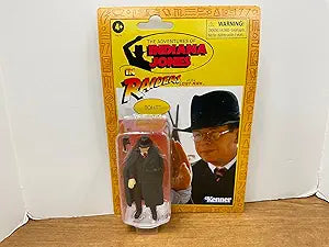 Indiana Jones and The Raiders of The Lost Ark Retro Collection Toht Toy, 3.75-inch Action Figures for Kids Ages 4 and Up