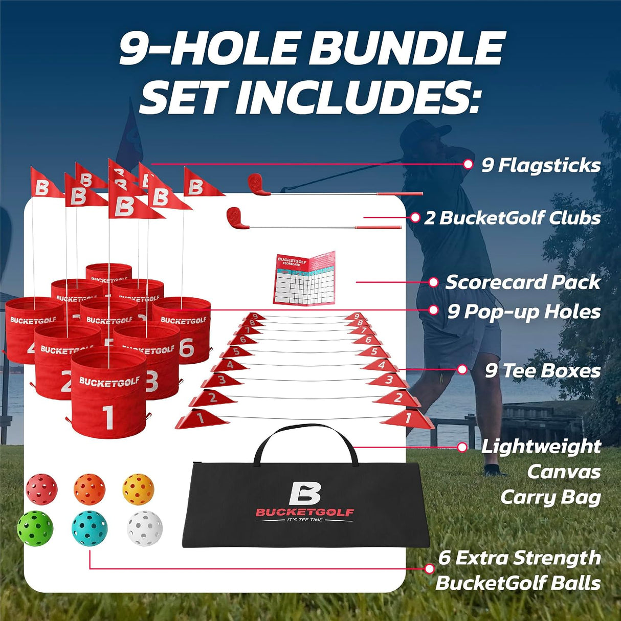 BUCKETGOLF 9 Hole Bundle
