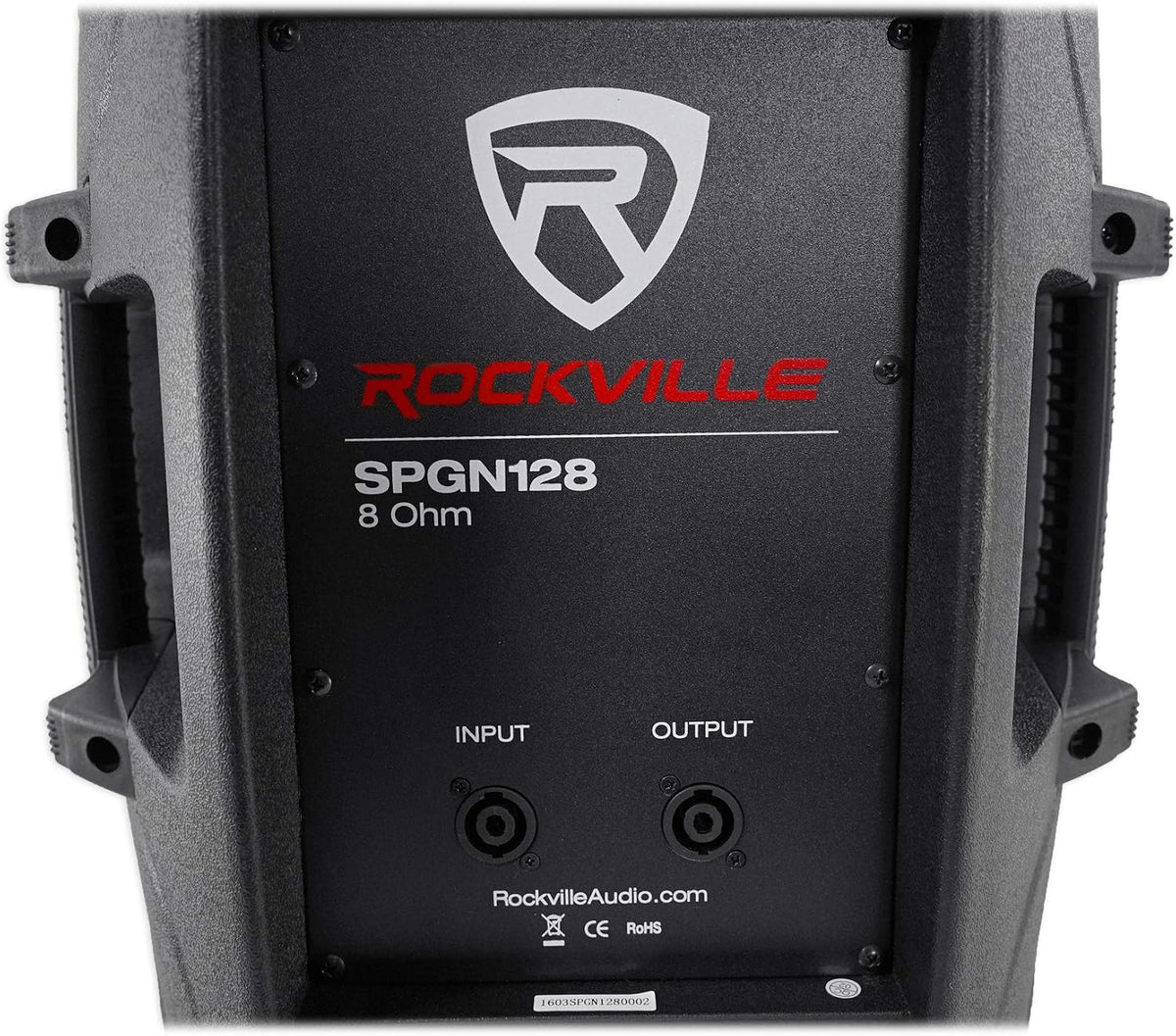 Rockville SPGN128 12" Passive 2-Way DJ PA Speaker, 8 Ohm, ABS Cabinet