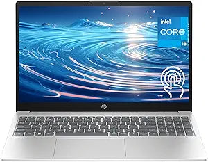 HP 15.6" Touchscreen Laptop, Intel Core i5 Processor, 16GB RAM, 1TB SSD,Numeric Keypad, Bluetooth, Wi-Fi, Long Battery Life, Windows 11 Home, Alpacatec Accessories, Silver