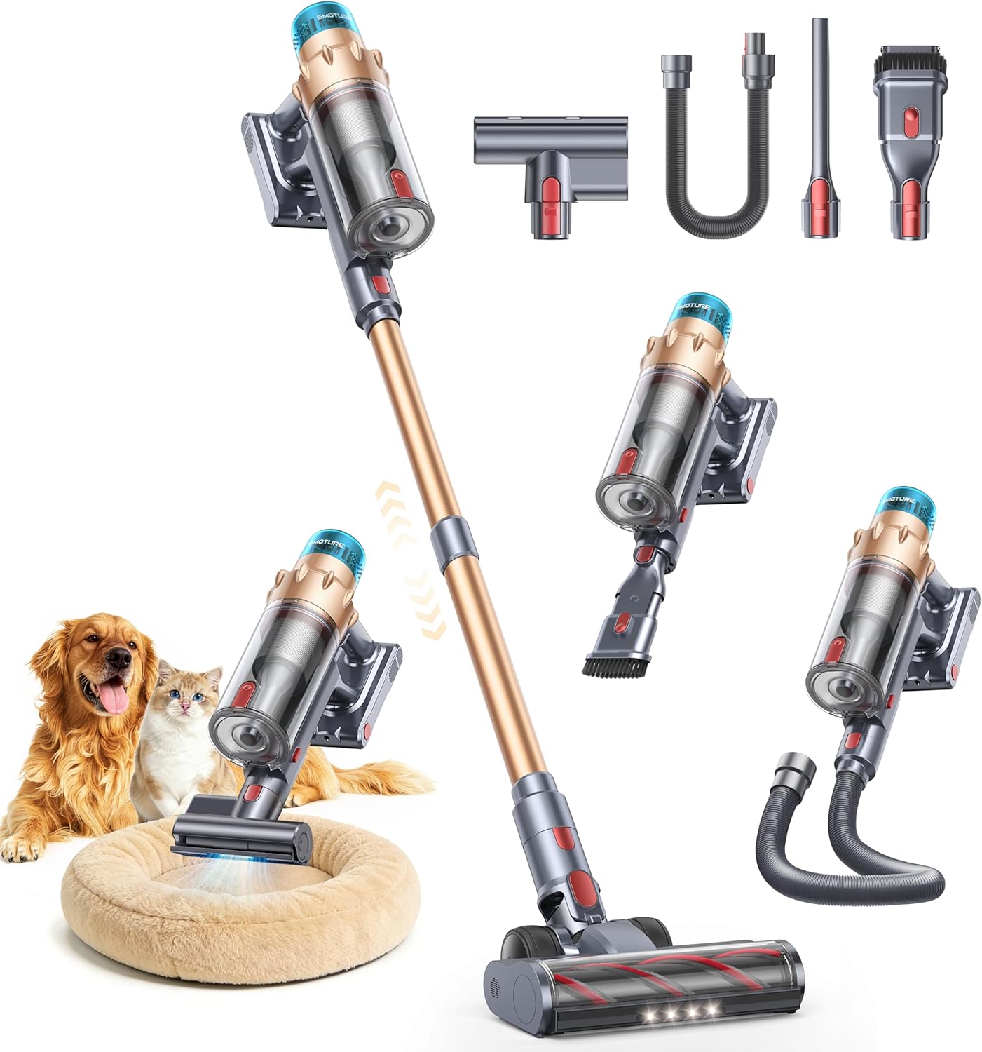 SMOTURE VAC01 Cordless Stick Vacuum - 650W 55kPa