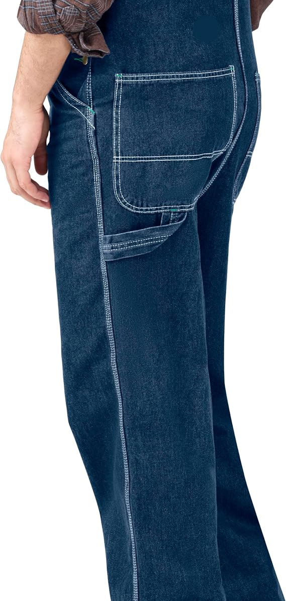 Liberty Men's Denim Bib Overall - Stonewashed - Size 32x32
