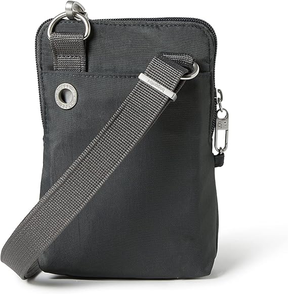 Baggallini Women's Securtex Anti-theft Activity Crossbody Bag - Charcoal