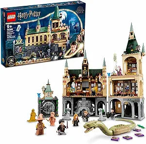 LEGO Harry Potter Hogwarts Chamber of Secrets 76389 Castle Toy with The Great Hall, 20th Anniversary Model Set with Collectible Golden Voldemort Minifigure and Glow-in-The-Dark Nearly Headless Nick(New open Box)