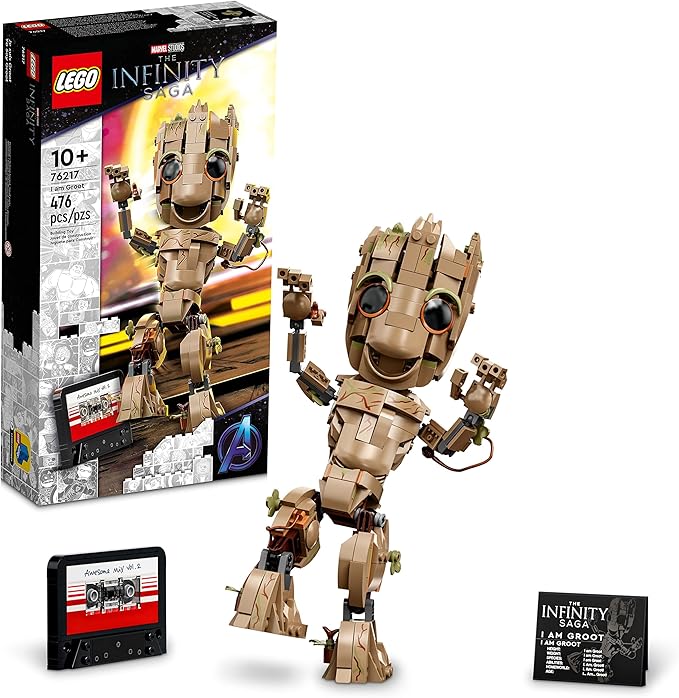 LEGO Marvel I am Groot Set, Baby Groot Buildable Toy 76217 (Please be advised that sets may be missing pieces or otherwise incomplete.)