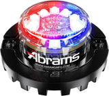 Abrams SAE Class-1 Blaster 120 (Red/Blue) 36W - 12 LED Police Vehicle Truck LED Hideaway Surface Mount Strobe Warning Light