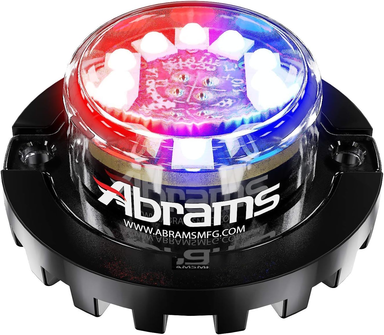 Abrams SAE Class-1 Blaster 120 (Red/Blue) 36W - 12 LED Police Vehicle Truck LED Hideaway Surface Mount Strobe Warning Light