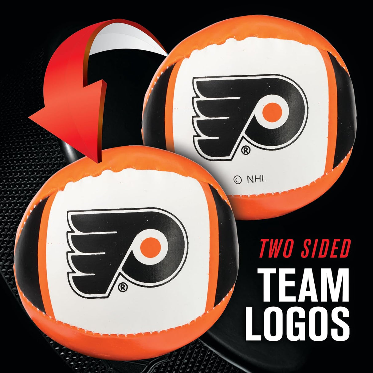 Franklin Sports NHL Team Mini Soft Hockey Stick Set -Philadelphia Flyers