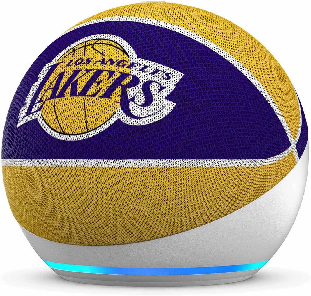 Los Angeles Lakers Echo Dot (newest model) | Officially Licensed NBA Limited-Edition Visit the Amazon Echo Store