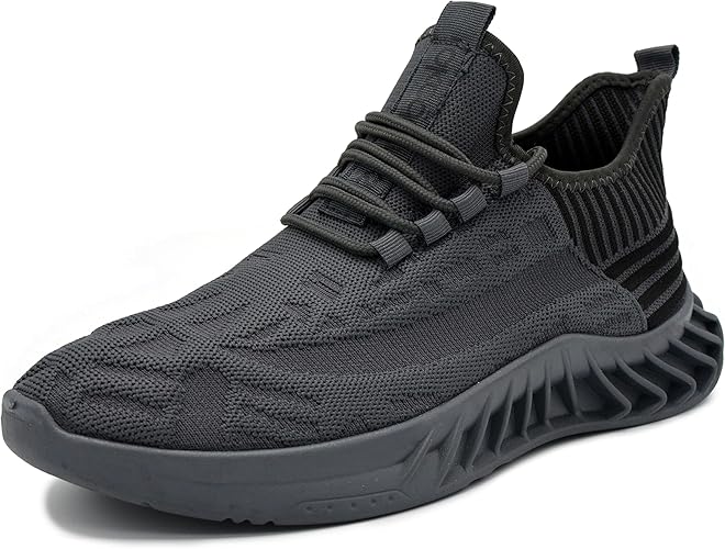 AKADEMIKS Men's Fit Knit Jogger Sneakers, Breathable Running Shoes for Athletic and Casual Wear Size: 9