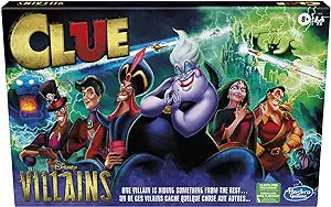 Hasbro Gaming Clue: Disney Villains Edition Board Game for Kids Ages 8+, 2-6 Players (Amazon Exclusive) (New, Open Box) *Damaged Box*