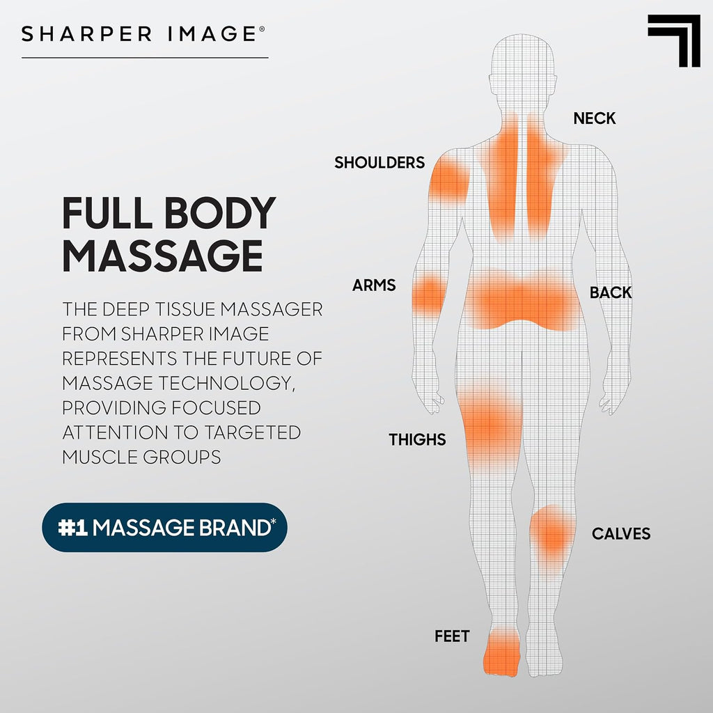 Sharper Image Powerboost Deep Tissue Percussion Massage Gun