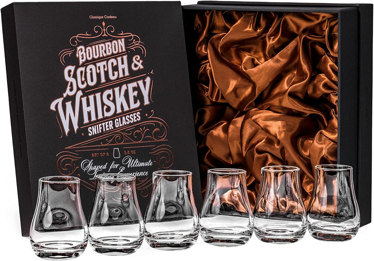 Whiskey, Scotch, Bourbon Tasting Glasses Set of 6 (NEW)