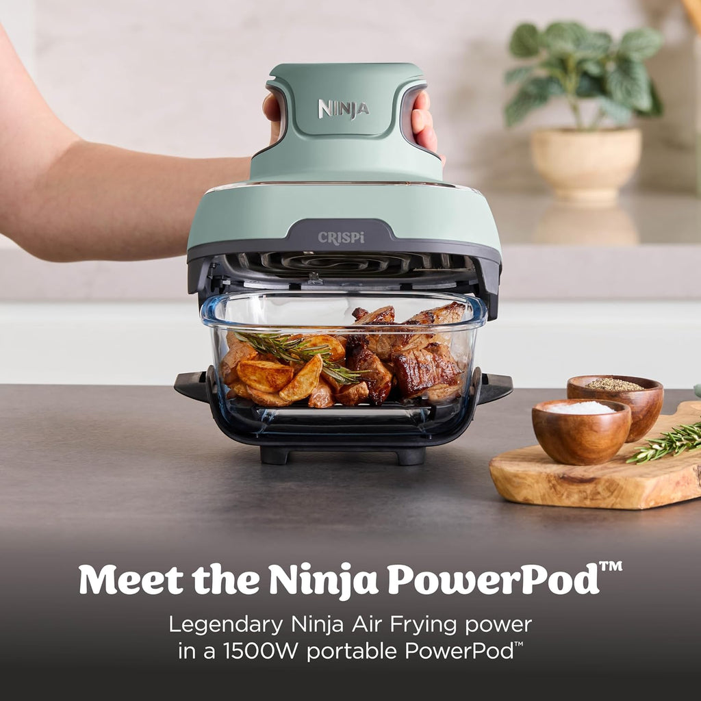 Ninja Crispi Glass Air Fryer, 4-in-1 - Green - FN101SG