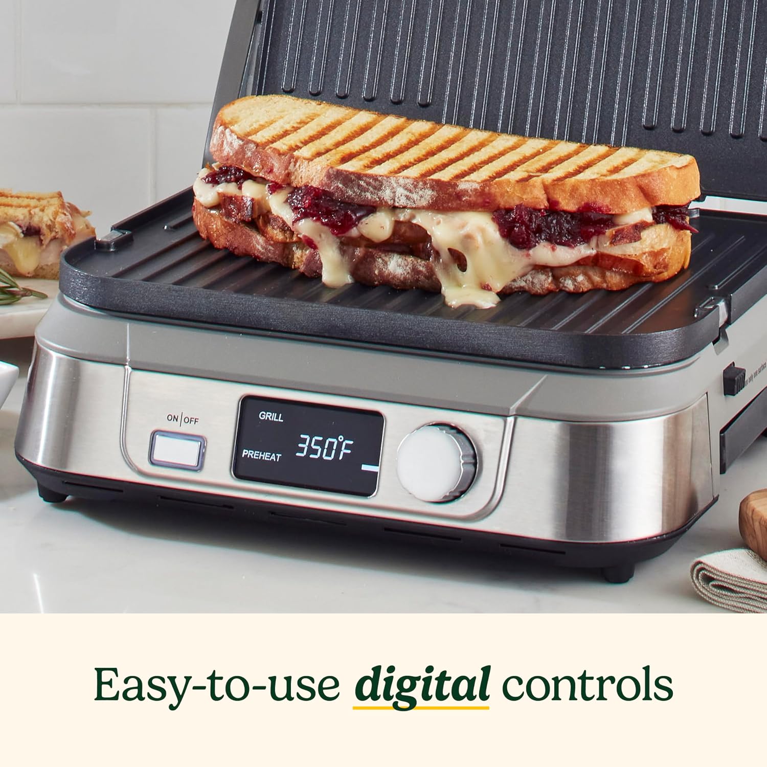 Cuisinart Electric Griddler FIVE Countertop Grill - Stainless Steel