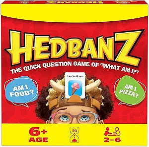 Spin Master Games, Hedbanz 2023 Edition New Cards, Picture Guessing Board Game, Family Games, Family Game Night, Christmas Gifts for Kids, for Ages 6+(New Open Box)