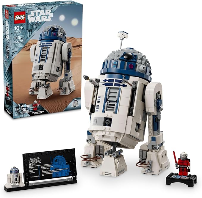 LEGO Star Wars R2-D2 Building Toy Set - Play or Display Star Wars Toy for Boys & Girls, Ages 10+ - Gift Ideas for Kids & Fans - Includes 25th Anniversary Darth Malak Minifigure - 75379